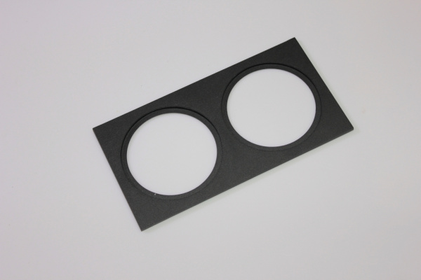 Декоративная двойная рамка (черная) под светильник серии ROUND-IN-01 фото 1