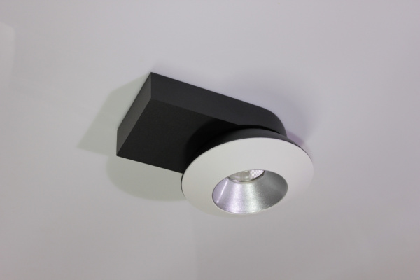 Накладное декоративное кольцо (белое/серебро) в светильник серии ROUND-OUT-02/03 and ROUND-IN-03/04 фото 5