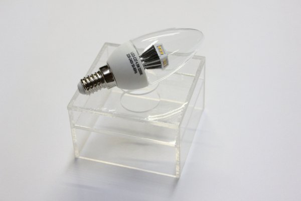 10шт. LED Candle C37/SD 4,5W 220-240V 3200K E14 clear cover фото 4