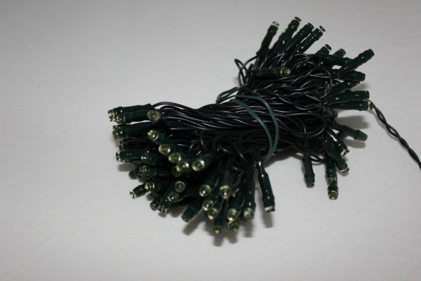 LED-PL-100-10M-240V-Y/BG Светодиодная гирлянда фиксинг 10м, IP22, 220V, Желтые LED (100 - DIP 5мм) фото 4