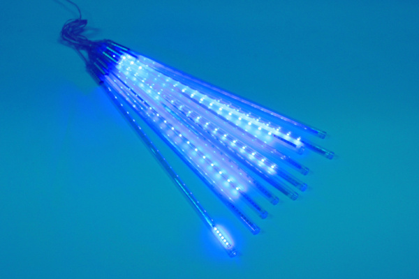 2021 Сосульки строб Трубки D12mm,10шт 0,5М Синяя LED-PLM-SNOW-480SMD-0.5*4.5M-10-7V-B не соедин. фото 1