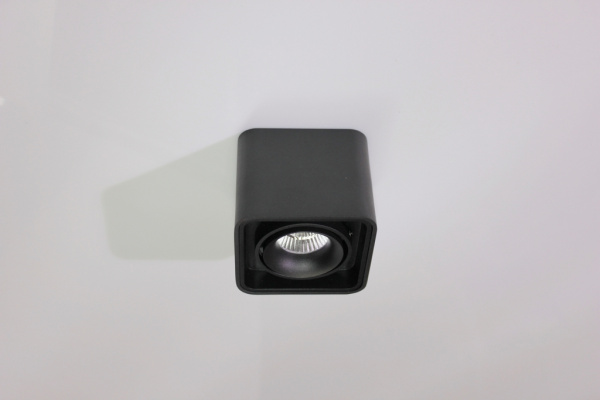 Потолочный накладной светильник SQUARE-OUT-01-BL-WW (теплый белый свет, черный корпус)  фото 2