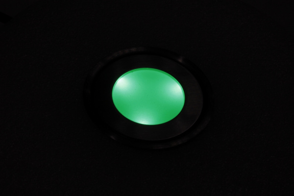 SC-B101B Green LED floor light, круглый, 12V, IP67 фото 5