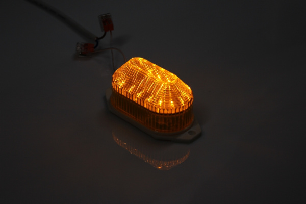 LED лампа-вспышка накладная, желтая фото 2