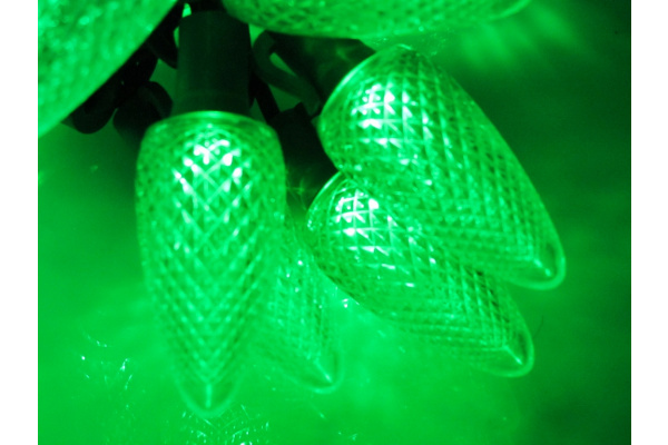 LED-PL-C9-8-G-220V-18-G, 20м, 96 LED, зелёный  фото 2