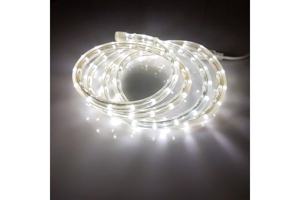 LED-DL-2W-240V-90M-W1  Светодиодная гирлянда дюралайт, фиксинг, горизонтальный, белый(4200K), D13мм, фото 1