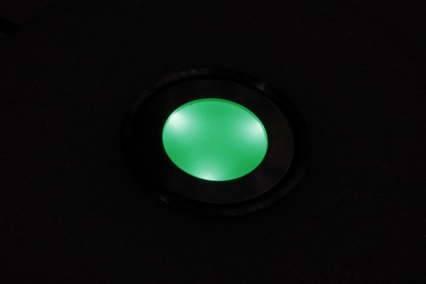 SC-B101B Green LED floor light, круглый, 12V, IP67 фото 1