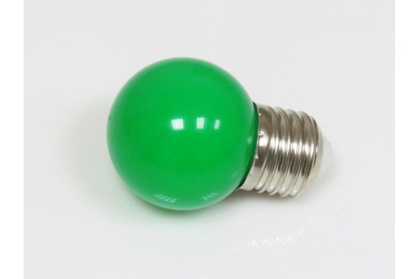набор из 25шт. ламп LED G45 220V-240V Green, зелёный фото 3