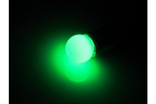 LED G45 220V-240V Green, зелёный фото 1