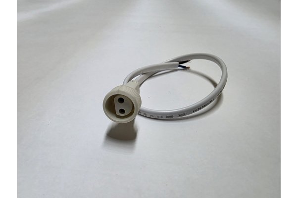 Коннектор к гирлян. и бахром.24V LED-PLR/PLS/RPLR-160 (НОВЫЙ КОННЕКТОР) для подкл/ к БП, цв. белый фото 2