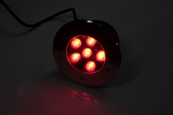 G-MD100-R грунтовой LED-свет красный D150, 6W, 12V фото 5