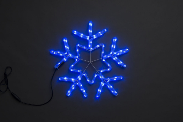 LED-XM-(FR)-2D-CK006-С-B Снежинка синяя 56х57см, 230V, NEW! фото 2