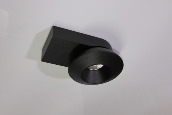 Накладное декоративное кольцо (черное/черное) в светильник серии ROUND-OUT-02/03 and ROUND-IN-03/04 фото 3