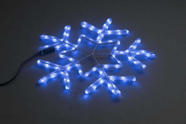 LED-XM-(FR)-2D-CK006-С-B Снежинка синяя 56х57см, 230V, NEW! фото 2