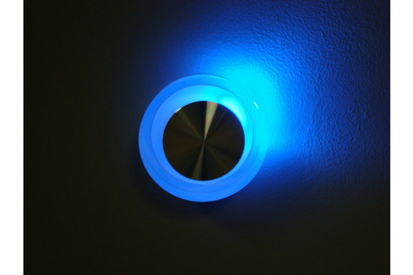 FL55SH-RD BLUE  LED свет. круг.,встр. в стену 1*1W фото 1