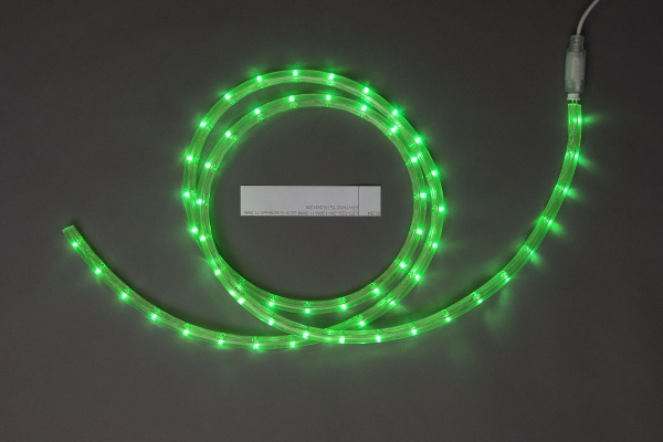 LED-СDL-2W-100M-11.5MM-220V-G зеленый,11.5мм, КР. РЕЗА 2М(продается целыми бухтами) фото 2