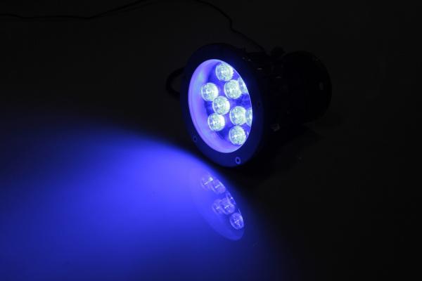 G-DT109-B 12V LED прожек.,9 LED CREE/1W, 12V  синий фото 1