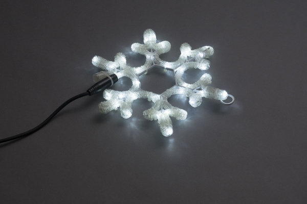 LED-XM-(FR)-2D-CK003-A-W  White Снежинка 30х25.5см, 230V, NEW! фото 2