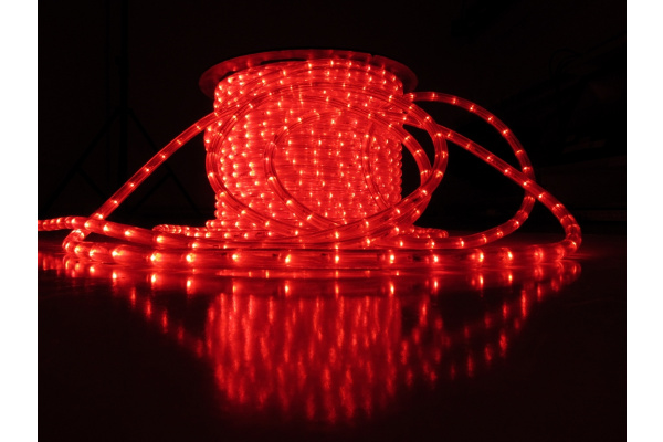 LED-DL-2W-100M-240V-1M-RED красный,13мм, КРАТНОСТЬ РЕЗКИ 1М фото 1