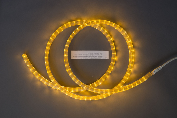 LED-CUFL-3W-100M-220V-1.67CM-W4(Желтый оттенок), белый,100м, 220V, D11*20cm, интервал 1,67см, 2М фото 2