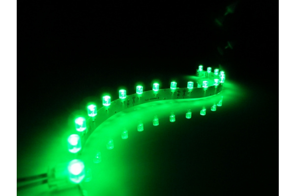 LED 18 12V 1.6W Гибкая линейка Flex (30*1 см), зел фото 1