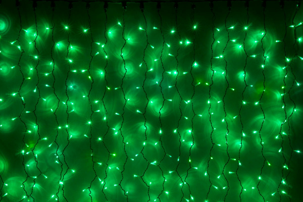 LED-XP-5725-6M-230V (зелены светодиоды/черный пр) фото 1