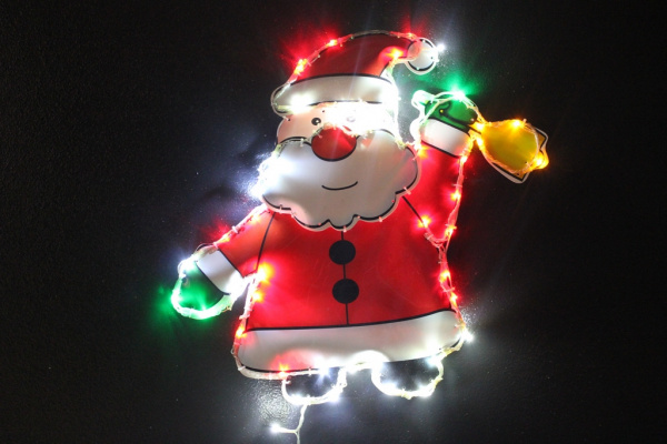 LED-XM(F)-PG036-24V Дед Мороз на подложке, 46*49 см фото 2