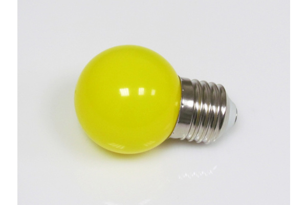 LED G45 220V-240V Yellow, жёлтый фото 2