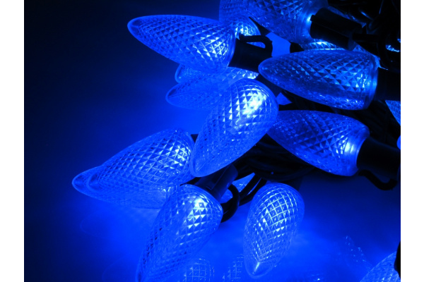 LED-PL-C9-8-G-220V-18-B, 20м, 96 LED синий  фото 2