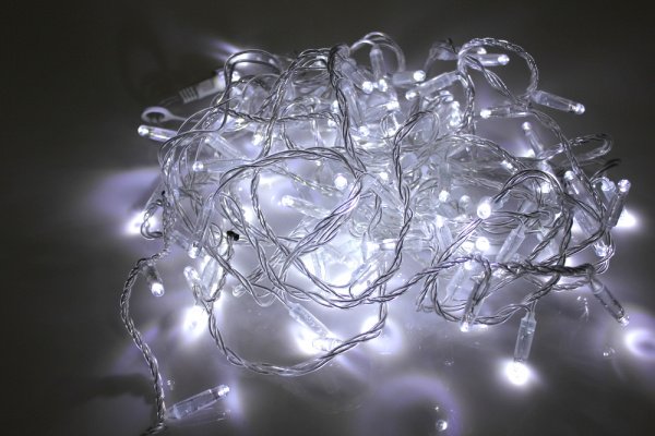 LED-PLS-192-20M-24V-CW/C-W/O, белый/прозрачный провод, соед. (без шнура) С КОЛПАЧКОМ (Нов конн) фото 1