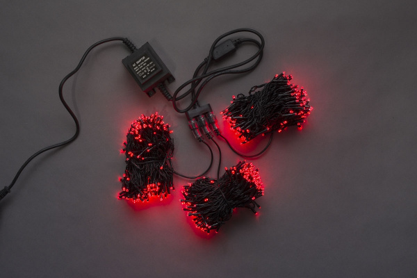 LED-BS-200*3-20M*3-24V-R (TYPE-3A) 3 нити, красный фото 1