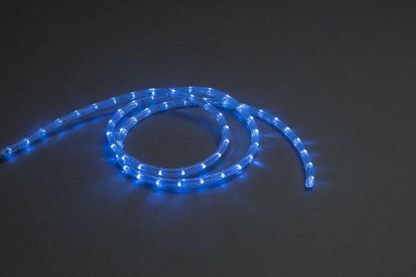 LED-СDL-2W-100M-220V-3.33CM-B V2 Светодиодная гирлянда дюралайт фиксинг, синие светодиоды, 11,5мм, 3 фото 2