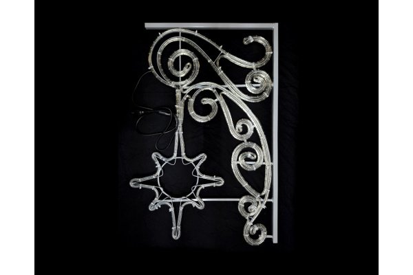 FLESI-LED-KN 019-240V-W/B (LED 1 STAR PATTERN MOTIF) РФ 100х67см фото 2