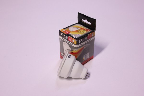 O/W 10шт. Лампа энергосберегающая Flesi MR16 Luxer 7W 220V GU5.3-B 7W 4100K 10шт/упак. фото 3