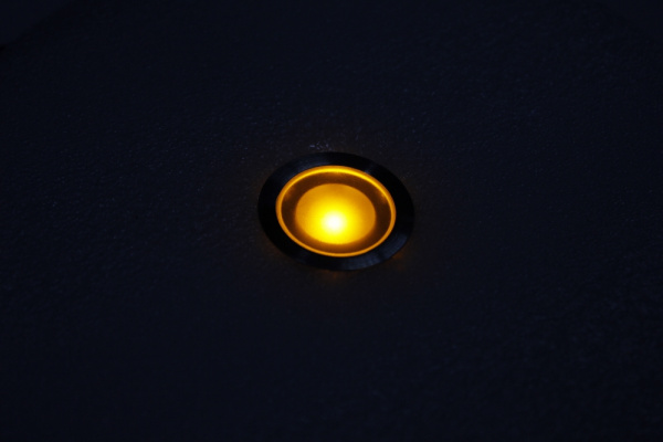 SC-B105B Yellow LED floor light, круглый,12V, IP67 фото 5