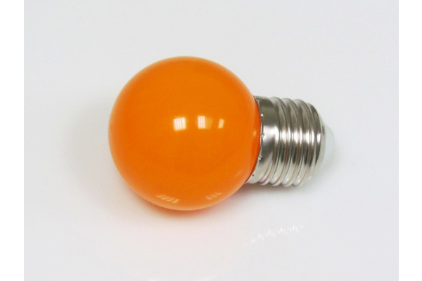 LED G45 220V-240V Orange, оранжевый фото 2