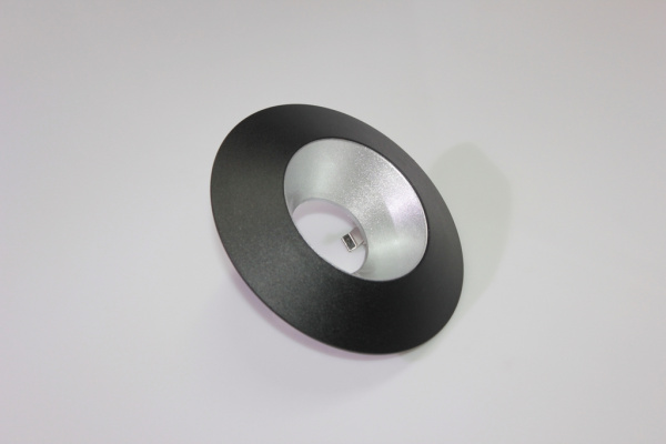 Накладное декоративное кольцо (черное/серебро) в светильник серии ROUND-OUT-02/03 and ROUND-IN-03/04 фото 1