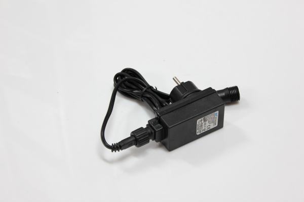 Источник питания для гирлянд серии LED-PLR-100/200-10M/20M-24V (черный провод) фото 2