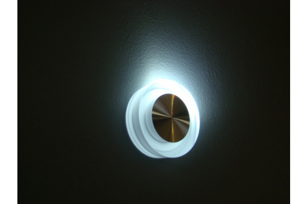 FL55SH-RD CW LED свет. круг, встраив. в стену 1*1W фото 1
