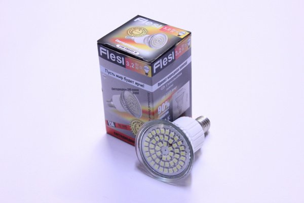 10шт. E14A-SMD48S-W (E14, 3.2W, AC220V, White, 6500K) фото 2