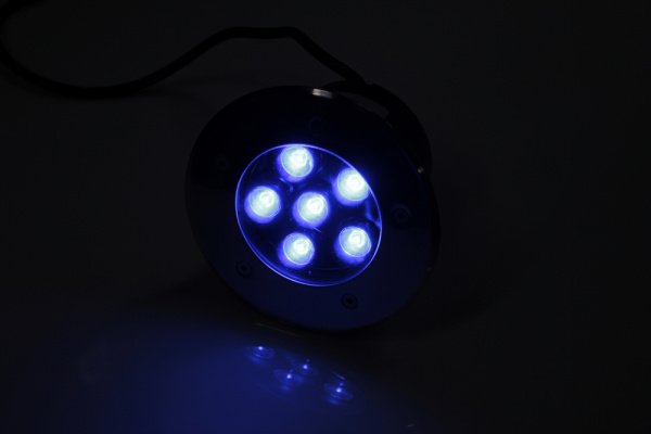 G-MD100-B грунтовой LED-свет синий D150, 6W, 12V фото 1