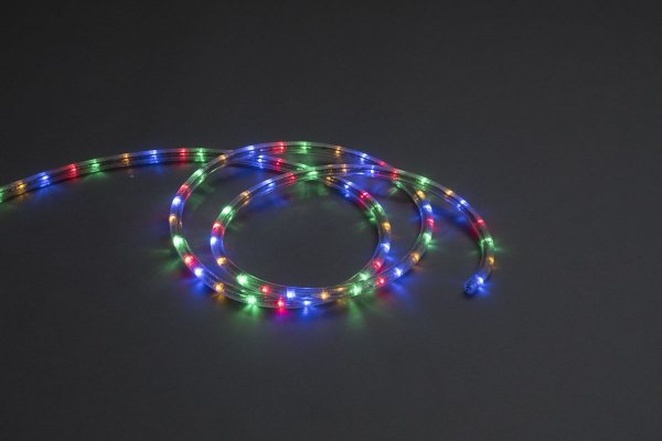 LED-DL-3W-50M-220V-M Светодиодная гирлянда дюралайт чейзинг, мульти, D13мм, 36LED/метр,  IP65, кратн фото 2
