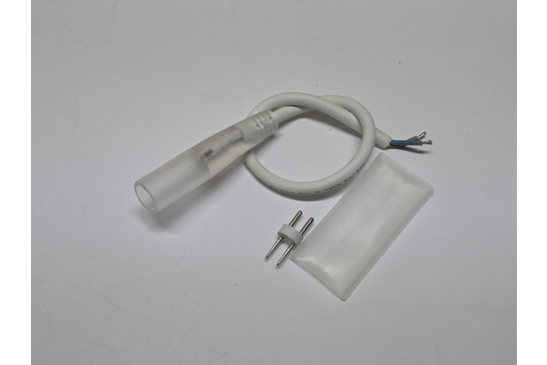 Шнур 0,3м без диодного моста для подключения дюралайта 12V/24V к БП LED-DL-2W-CA-1-W-0.3m фото 1