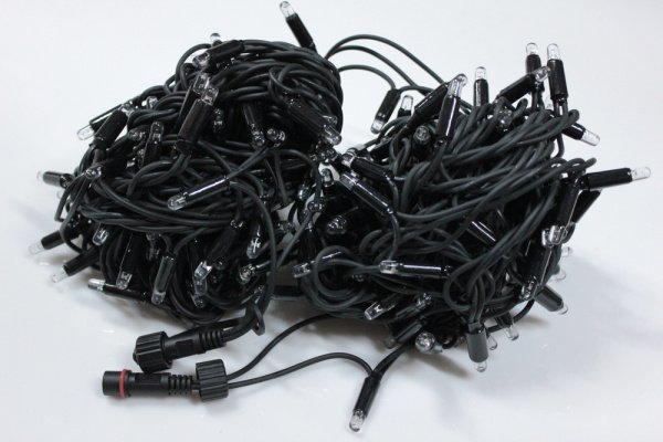 LED-PLR-192-20M-24V-WW/BL-W/O цвет бел. тепл/черн. провод, соед. (без шнура)24В(Новый коннектор) фото 2