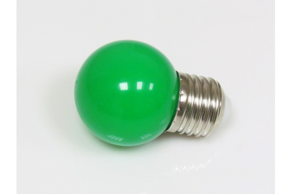 LED G45 220V-240V Green, зелёный фото 2
